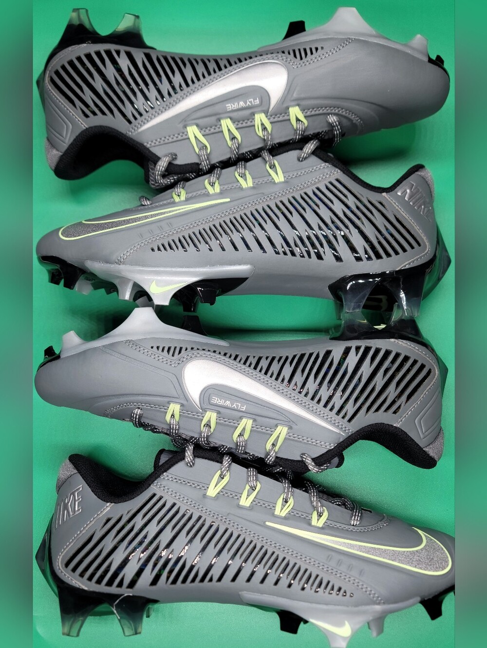 Nike Vapor Edge 360 VC Smoke Grey/Volt Lot Of 2 Sz 7-8 Men New